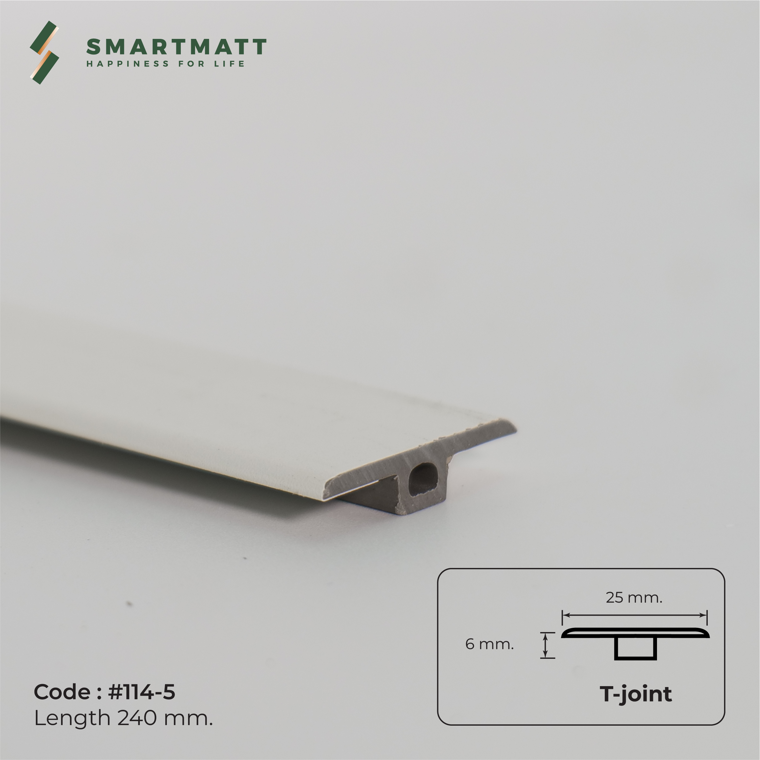 ตัวจบระดับเดียวกัน(T-Joint) สี TM-114-5