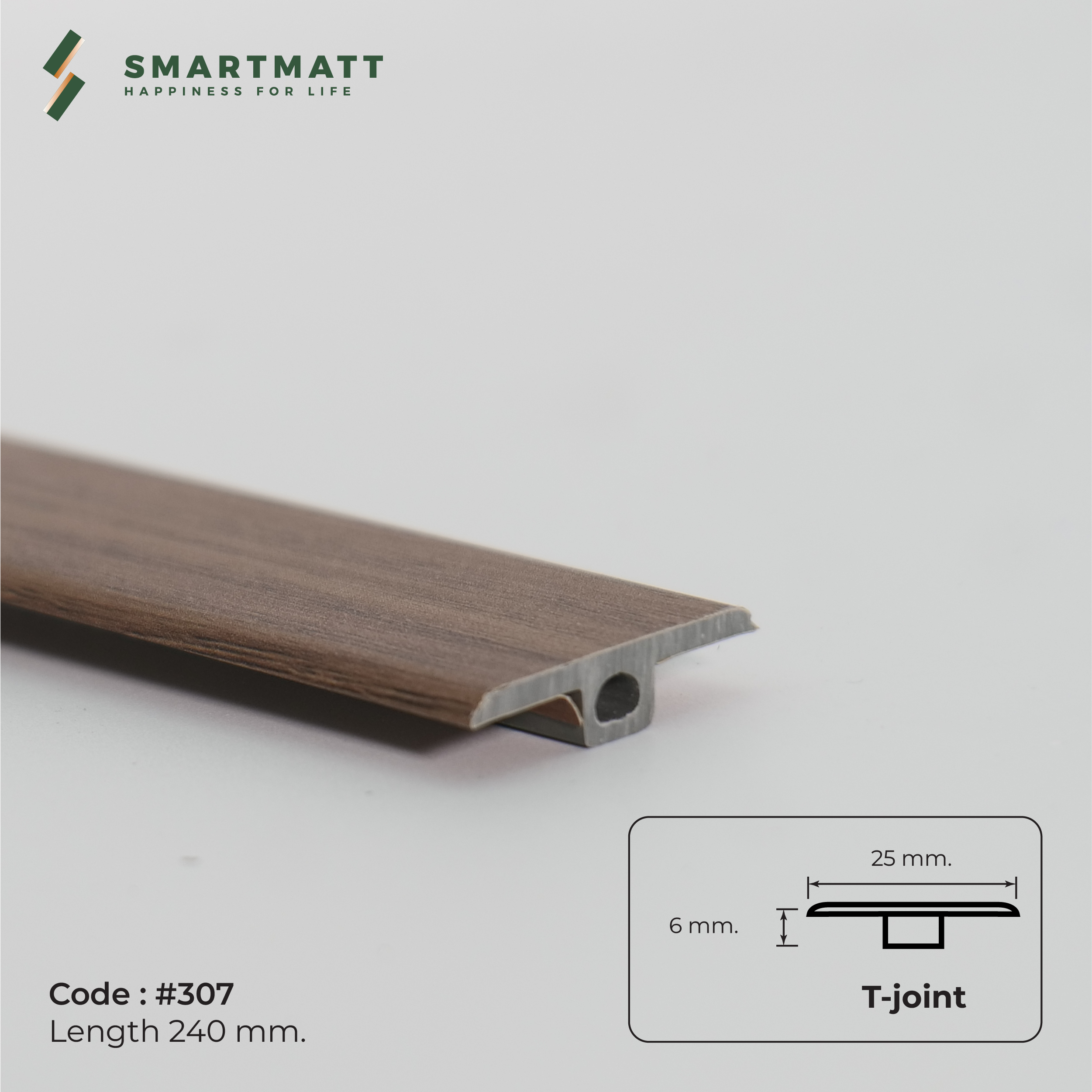 ตัวจบระดับเดียวกัน(T-Joint) สี TM-307